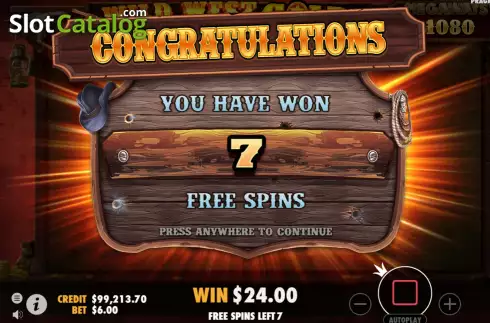Οθόνη6. Wild West Gold Megaways Κουλοχέρης 