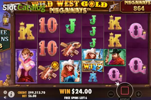 Οθόνη7. Wild West Gold Megaways Κουλοχέρης 