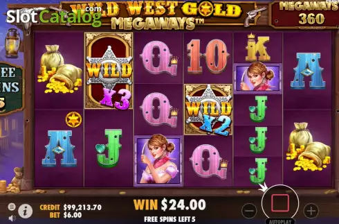 Οθόνη9. Wild West Gold Megaways Κουλοχέρης 