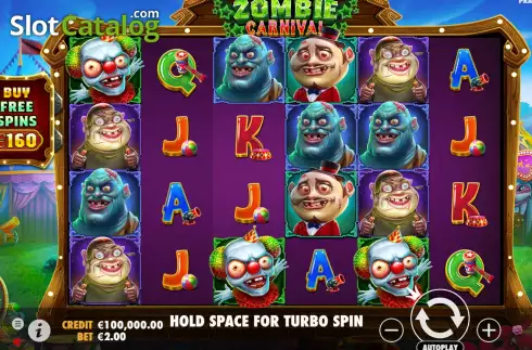 Οθόνη2. Zombie Carnival Κουλοχέρης