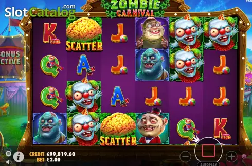 Οθόνη4. Zombie Carnival Κουλοχέρης