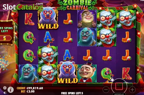 Οθόνη6. Zombie Carnival Κουλοχέρης