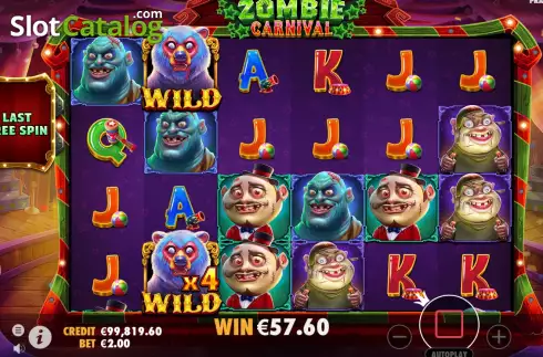 Οθόνη8. Zombie Carnival Κουλοχέρης