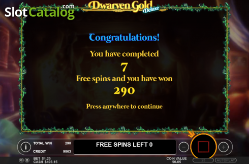 Κερδίστε παρουσίαση. Dwarven Gold Deluxe Κουλοχέρης