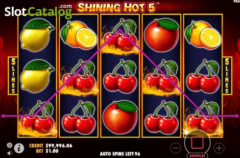 Οθόνη8. Shining Hot 5 Κουλοχέρης 
