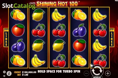 Οθόνη2. Shining Hot 100 Κουλοχέρης