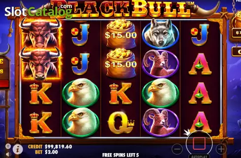 Οθόνη5. Black Bull Κουλοχέρης