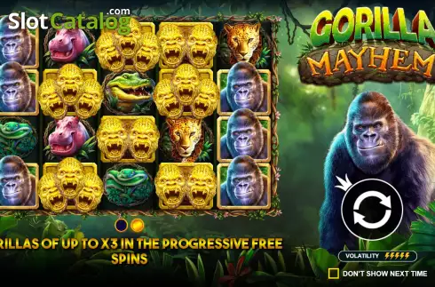 Οθόνη2. Gorilla Mayhem Κουλοχέρης