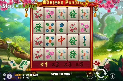 Οθόνη2. Mahjong Panda Κουλοχέρης