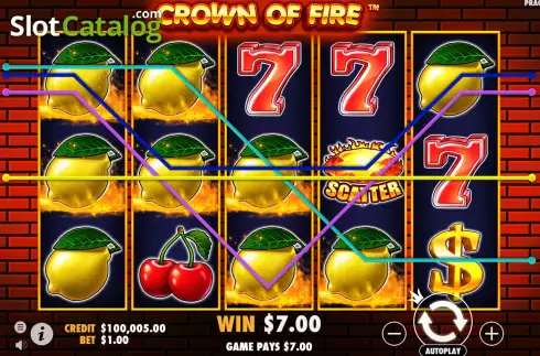 Οθόνη3. Crown of Fire Κουλοχέρης