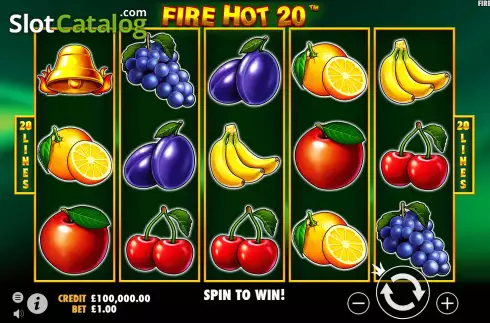 Οθόνη2. Fire Hot 20 Κουλοχέρης 