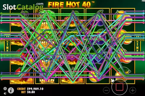 Οθόνη7. Fire Hot 40 Κουλοχέρης 