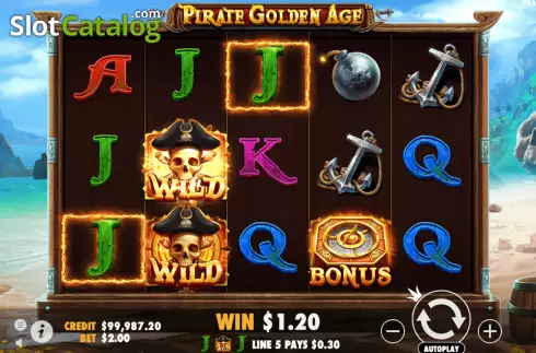 Οθόνη3. Pirate Golden Age Κουλοχέρης