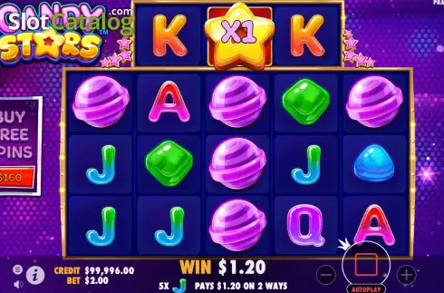 Οθόνη3. Candy Stars Κουλοχέρης 