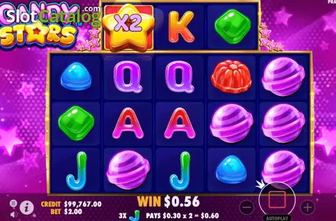 Οθόνη7. Candy Stars Κουλοχέρης 