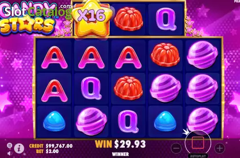 Οθόνη8. Candy Stars Κουλοχέρης 