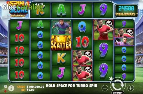 Οθόνη2. Spin and Score Megaways Κουλοχέρης