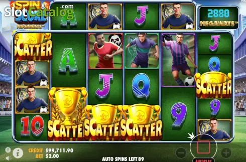 Οθόνη5. Spin and Score Megaways Κουλοχέρης
