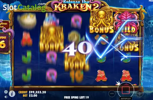 Οθόνη7. Release the Kraken 2 Κουλοχέρης