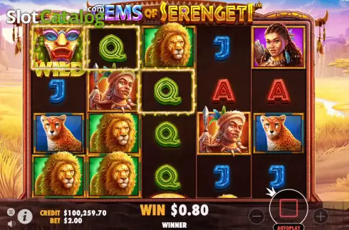 Οθόνη3. Gems of Serengeti Κουλοχέρης