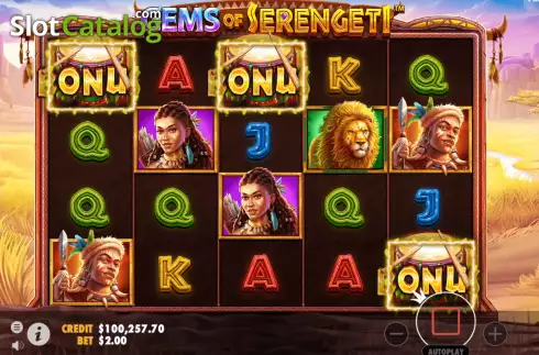 Οθόνη4. Gems of Serengeti Κουλοχέρης