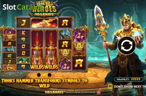 Οθόνη2. Legend of Heroes Megaways Κουλοχέρης