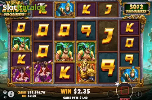Οθόνη3. Legend of Heroes Megaways Κουλοχέρης