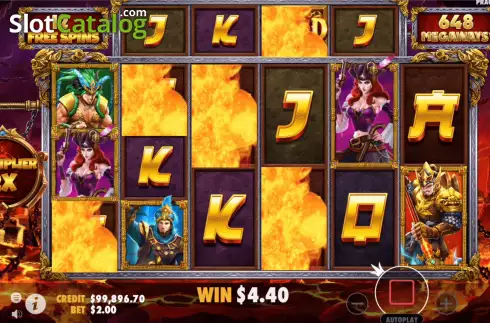 Οθόνη6. Legend of Heroes Megaways Κουλοχέρης