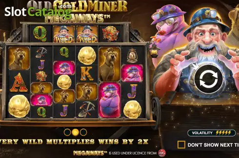 Οθόνη2. Old Gold Miner Megaways Κουλοχέρης