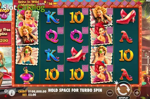 Οθόνη2. Pinup Girls Κουλοχέρης