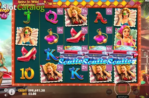 Οθόνη4. Pinup Girls Κουλοχέρης