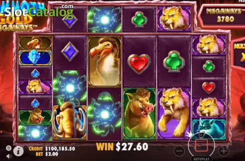 Οθόνη9. Mammoth Gold Megaways Κουλοχέρης