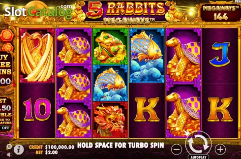 Οθόνη3. 5 Rabbits Megaways Κουλοχέρης