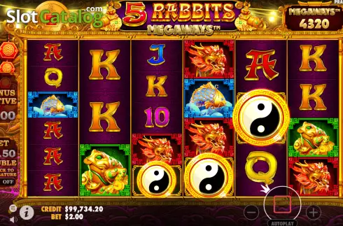 Οθόνη6. 5 Rabbits Megaways Κουλοχέρης