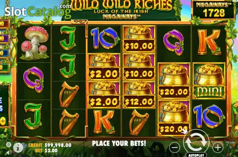 Οθόνη2. Wild Wild Riches Megaways Κουλοχέρης