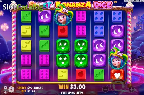 Οθόνη8. Sweet Bonanza Dice Κουλοχέρης