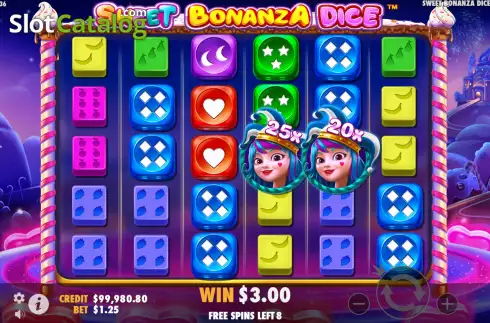 Οθόνη9. Sweet Bonanza Dice Κουλοχέρης