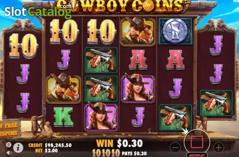 Οθόνη3. Cowboy Coins Κουλοχέρης