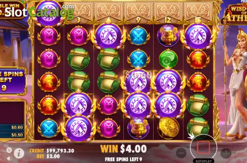 Οθόνη5. Wisdom of Athena (Pragmatic Play) Κουλοχέρης