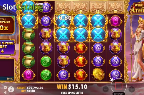 Οθόνη6. Wisdom of Athena (Pragmatic Play) Κουλοχέρης