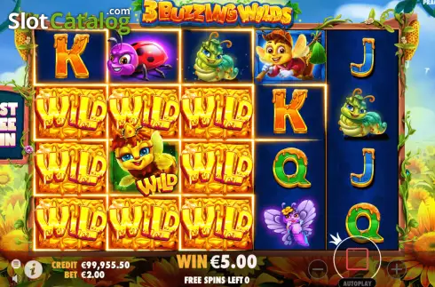 Οθόνη9. 3 Buzzing Wilds Κουλοχέρης 