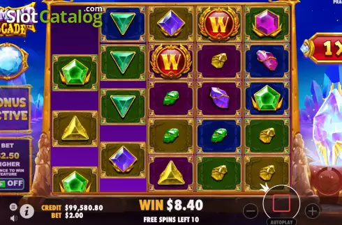 Οθόνη4. Diamond Cascade (Pragmatic Play) Κουλοχέρης