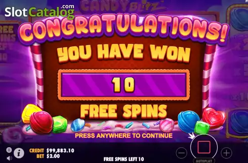 Οθόνη5. Candy Blitz Κουλοχέρης 