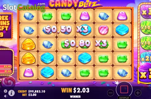 Οθόνη6. Candy Blitz Κουλοχέρης 