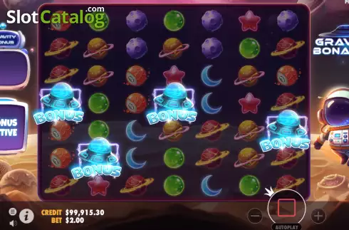 Οθόνη4. Gravity Bonanza Κουλοχέρης