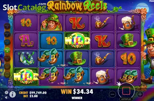 Οθόνη9. Rainbow Reels (Pragmatic Play) Κουλοχέρης
