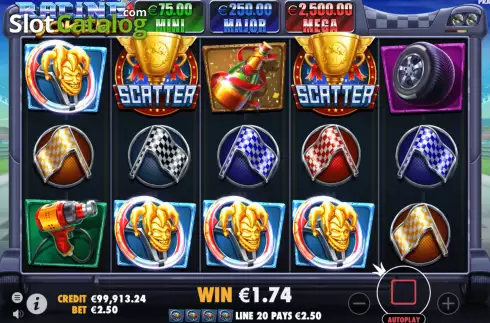 Οθόνη4. Racing Joker Κουλοχέρης