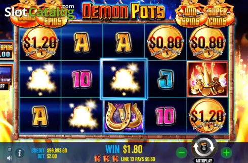 Οθόνη3. Demon Pots Κουλοχέρης