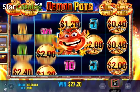 Οθόνη5. Demon Pots Κουλοχέρης