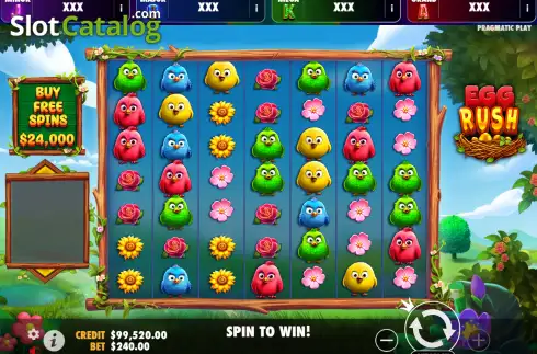 Οθόνη2. Egg Rush Κουλοχέρης